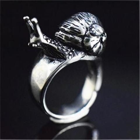 Punk-style Retro Snail Titanium Steel Men, Personalized Trendy Finger Women, Weapon Ring For Self-defense_desvips.com