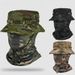 Summer Fisherman Sports Outdoor Men's Ice Silk Sunscreen Face Mask, Sun Camouflage Mountaineering Hat Set_desvips.com