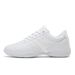 SG01 White Ladies Lightweight Leather Aerobics Sneakers Cheerleading Shoes Teen Girls Casual Fitness Sports Dancing_desvips.com