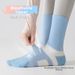 Women's Professional Sports Socks Thick Mid Calf Terry Cloth Soles Marathon Running Badminton Hiking Odor Resistant_desvips.com