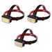 Solar sensor headlight type-c charging LED night fishing running headlight COB red and white power display_desvips.com
