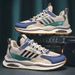 Breathable Mesh Sports Korean Fashion Trend Travel Running Shoes Casual Men's Sneakers Flat Heel Cross Buckle Design_desvips.com
