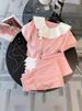 women's clothing sports and leisure suits for women summer fashionable temperament age reducing wide leg pants two piece set_desvips.com