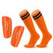 Football Shin Guards Socks Set Children Adult Sports Shin Guards Leg Guards Knee High Sports Socks Two Piece Set_desvips.com
