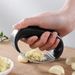 Garlic Press Rocker, Jutian Stainless Steel Garlic Mincer Crusher Professional Kitchen Gadgets Garlic Chopper_desvips.com