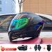 Helmet Flip Up For Men And Women Winter Dual Mirror All Season Half Or Full Length With Colorful Rear Spoiler And Bluetooth Slot Sports Car Theme_desvips.com