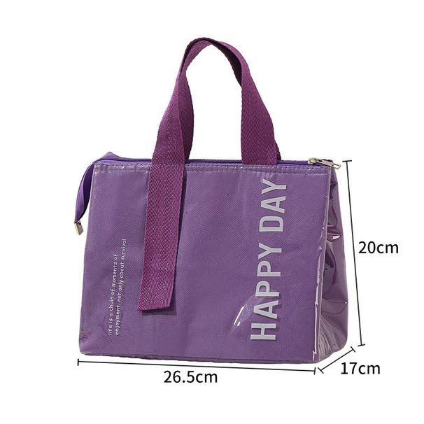 Large Capacity Insulated Lunch Bag For Students & Office Workers - Portable Thermal Picnic Bag Outdoor Travel Food Storage Tote_desvips.com