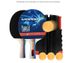 Table Tennis Racket Set 4-pitch 6-ball With Mesh Rack Retractable Portable Packaging Set_desvips.com