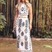 Women's Clothing Fashion Printed Holiday Style Two piece Skirt _desvips.com