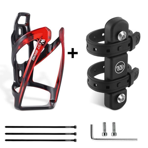 Bicycle Water Bottle Holder With Integrated Strapped Bike Bicycle Water Bottle Holder Ultralight Bicycle Accessory_desvips.com