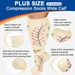 Sports Socks Plus Size Floral Series Compression Socks High Elasticity Fitness Running Calf Socks_desvips.com