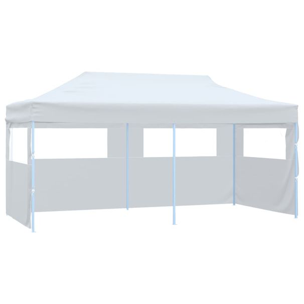 Foldable Party Tent - White, UV And Water Resistant, Removable Side Panels, Sturdy Steel Frame, Easy Assembly, Perfect For Outdoor Events_desvips.com