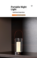 Portable Night Light, Creative Camping Light, Bedside Decoration Light, Camping Tavern Light, Wooden Small Creative Night Light_desvips.com