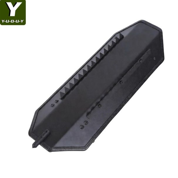 YUOUY Aluminum Alloy Tactical Riot Arm Shield Explosion-proof Metal Shield Security Attack Protective Arm Shield Multi-functional Arm_desvips.com