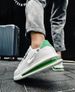 G2G Men's Air Cushion White Sneakers, Thick Platform Casual Shoes, Breathable Non-slip Fashion Trainers For Daily Wear_desvips.com