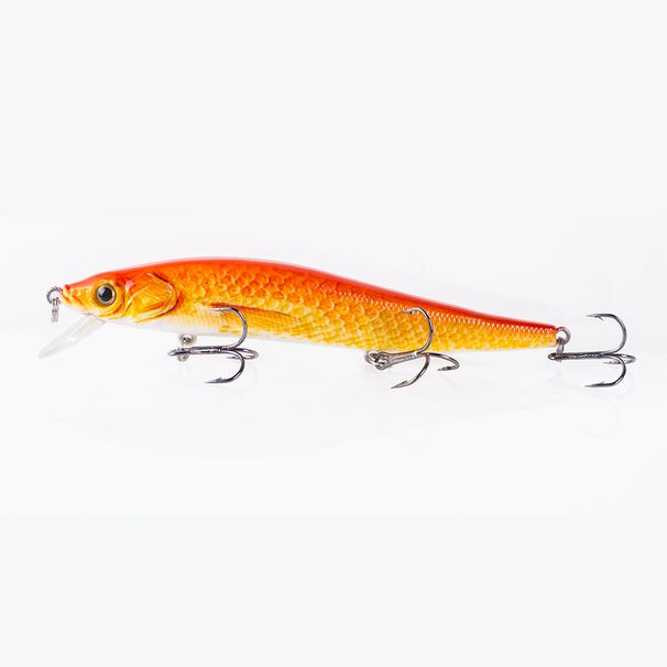 Hanlin 12cm 13.5g Minnow Pencil Bait Lifelike Swimbaits Floating Crankbait Hard Plastic Body Fishing Lure For Pike Bass Tackle_desvips.com