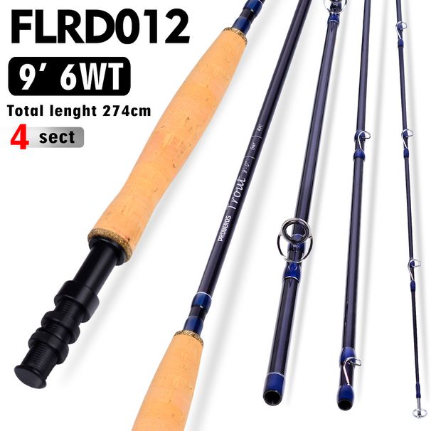 Lightweight Four Sections 9 Feet 3.3m Wt 8wt Carbon Stream Fly Fishing Rod_desvips.com