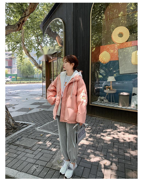 2024 Winter Down Women's New Thickened Internet Celebrity Korean Edition Loose Cotton Bread Jacket_desvips.com