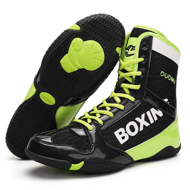 Unisex Boxing Profsional Men's And Women's Wrtling Indoor Training Breathable High Top Free Fighting Sanda Fis_desvips.com