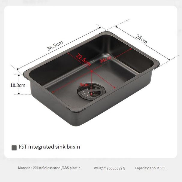 Portable Camping Sink - Large Capacity Stainless Steel Dish Rack & Water Storage (Foldable Design For Outdoor Kitchen & Dishwashing)_desvips.com