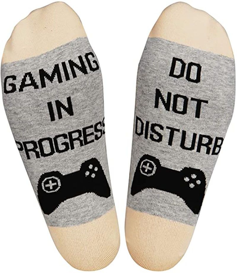 IF YOU CAN READ THIS Funny Novelty Socks - Mid-Calf Cotton Socks For Men & Women - Breathable, Anti-Odor, Comfortable Casual Socks_desvips.com
