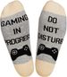 IF YOU CAN READ THIS Funny Novelty Socks - Mid-Calf Cotton Socks For Men & Women - Breathable, Anti-Odor, Comfortable Casual Socks_desvips.com