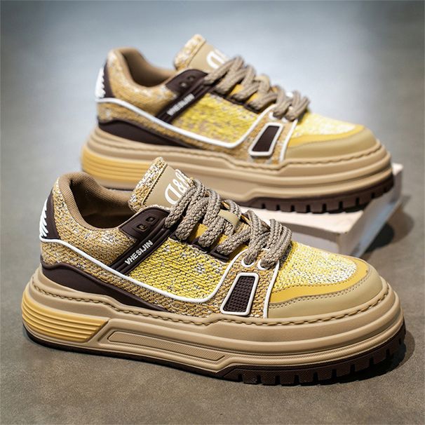 New Product Fashion Sneakers Skateboarding Shoes Youth/Men Low Top Lace-Up Breathable Non-Slip Wear-Resistant Running Shoes_desvips.com