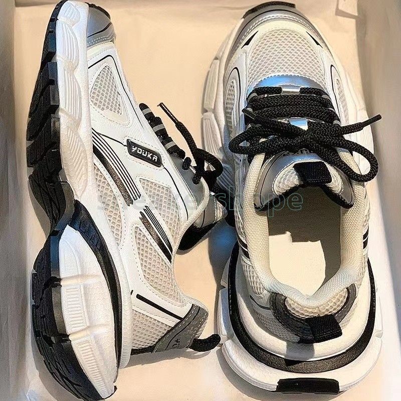 designer Sneakers Womens Casual Thick-sole Trainers Mesh Breathable Candy Color Sneaker Spring Summer Fashion Women_desvips.com