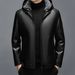 2025 Haining Genuine Men's Short Hooded Jacket Casual Leather And Fur Integrated Thickened Coat Winter_desvips.com