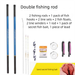 Ultra-Light Ultra-Hard Beginner Short Section Stream Gear Set Fishing Glass Fiber Hand Rod_desvips.com