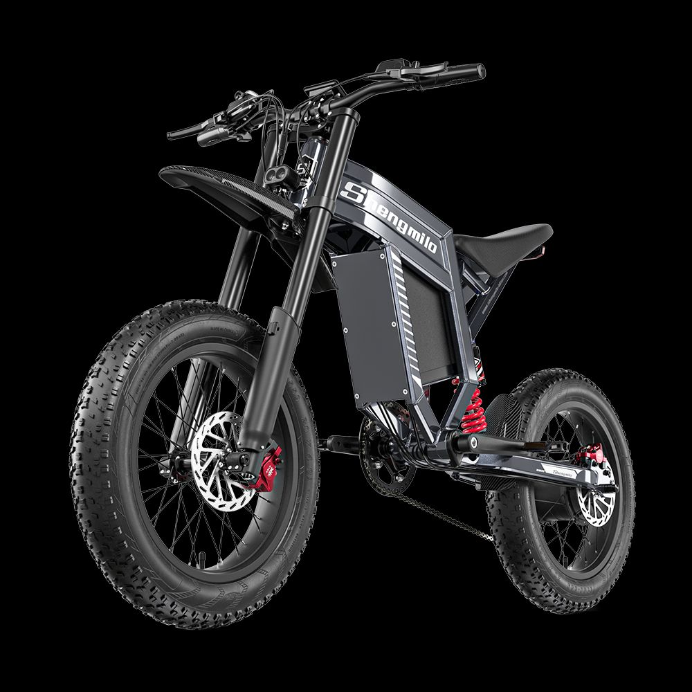 SHENGMILO S900 Full Suspension Electric Mountain Bike With 60V30Ah Battery_desvips.com