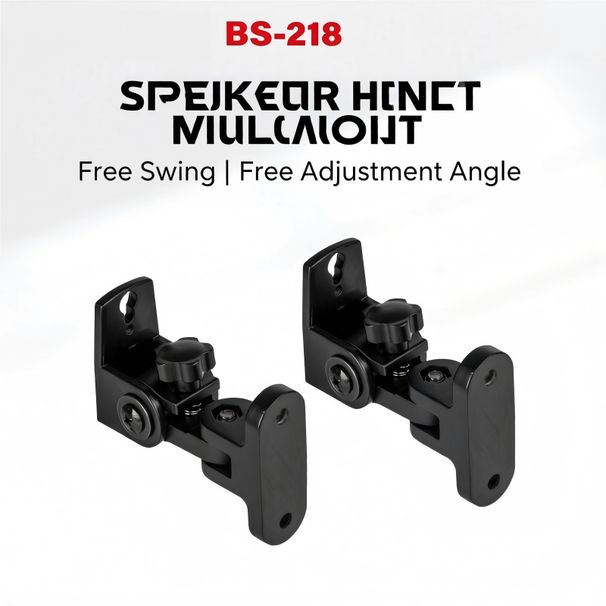 Adjustable Tilt And Angle Speaker Wall Mount Bracket, Monitor Stand, Surround Sound Wall Shelf Bracket, Hi-Fi Hanging Bracket, Dance Studio, Restaurant, Gym, Conference Room, Commercial Speaker Combination Bracket, Chinese New Year Gift._desvips.com