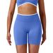 Women's High-Waisted Seamless Yoga Shorts Hip Lifting Color-Block Shaping Quick-Drying Elastic Breathable Fitness Pants_desvips.com