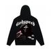 Skull Print Heavy Cotton Unisex High Street Hooded Sweatshirt Long Sleeve Fashion_desvips.com