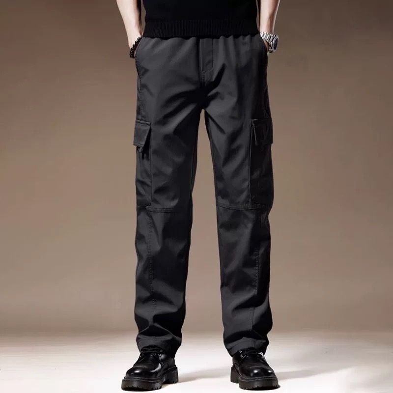 001 American Style Pants For Men, Autumn Thin Waterproof Loose Straight Leg Cargo Pants, Wear-Resistant And Dirt-Resistant_desvips.com
