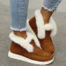 New Ladies Slip On Comfortable Ankle Women Winter Warm Plush Fur Snow Boots Suede ShoesFemale Footwear Botas Femininas_desvips.com