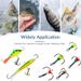5PCS 8#10# 12# 14# Winter Three-jaw Hook Ice Fishing Hooks Carbon Steel Durable Sinking Bait Tackle Tools With Plastic Case Tool_desvips.com