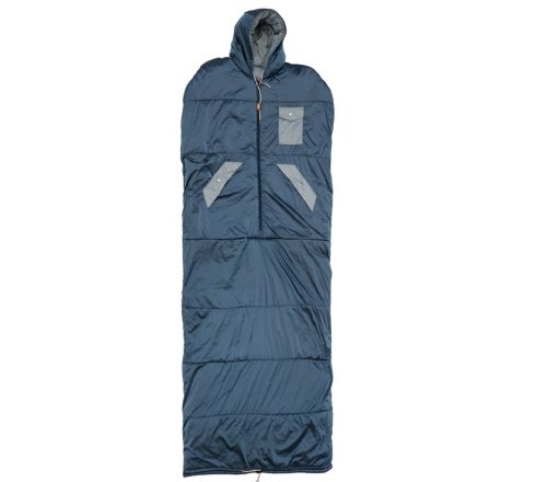 Outdoor camping thickened warm hooded cape sleeping bag thickened adult hiking sleeping bag_desvips.com