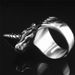Unique And Domineering Unicorn Men's Self-Defense Titanium Steel Trendy Retro Punk Style Weapon Finger Ring For Women_desvips.com
