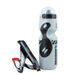 New Bicycle + Set Mountain Bike Carbon Fiber Texture V-Shaped Water Bottle Cage Outdoor Cycling Gear_desvips.com