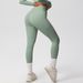 High Waisted Tight Fit Yoga Pants Quick Drying Bare Feel with Pocket for Outdoor Running And Fitness Hip Lifting Sports Long Pants_desvips.com