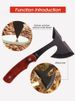 Outdoor Camping Tactical Axe Survival Fire Axe Mini Hammer Ice Breaking Cone Multifunctional Woodworking Axes Hand Tool_desvips.com