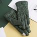 Cotton Winter Women's Electric Bike Riding Velvet Warm Outdoor Anti-Slip Touch Screen Gloves_desvips.com