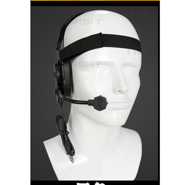 Outdoor CS Field Camping Equipment Head-mounted Tactical 3 Generation Headset_desvips.com