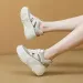 Sports Style Thick-Soled Height-Increasing White Sneakers For Women Spring Summer New Casual Lightweight Dad Shoes_desvips.com