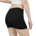 Women's Ice Silk Seamless Safety Shorts Modal Fabric Anti Exposure Summer Three Point Insurance Mid Waist Thin Leggings_desvips.com