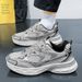 2025 Autumn New Breathable Mesh Dad Versatile Fashionable Wear-resistant Running Shoes Trendy Men's Sneakers_desvips.com