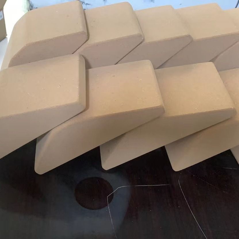 Fitness High Density Fine Particle Cork Triangle Yoga Brick_desvips.com