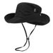 Quick drying fisherman outdoor camping and hiking drawstring western cowboy m, big brimmed mountain climbing hat,_desvips.com