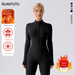 European And American Hot-Selling Winter Fleece-Lined Yoga Suit Long Sleeve Warm Outerwear Fitness Sports One-Piece_desvips.com